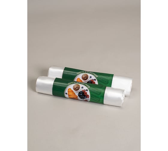 Изображение товара Пакеты для фасовки УПАКОВКА XXI ВЕКА 25х33, 250 шт/рул, 2 рул/юн, прозрачн (500 шт/юнит) ПФР-087