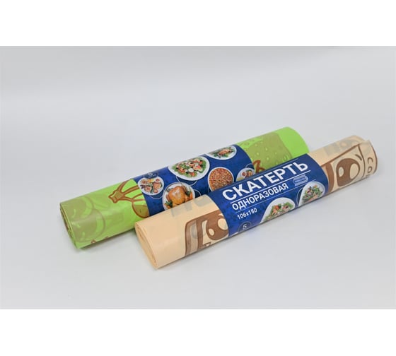 Изображение товара Скатерти полиэтиленовые УПАКОВКА XXI ВЕКА 5 шт/рул, 2 рул/юн, 2 тонированные с печатью однотон. (10 шт/юнит) СК-063