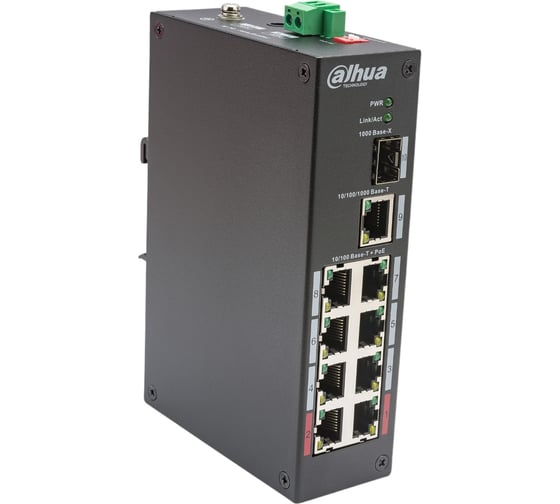 Изображение товара Защищенный 8-портовый РОЕ коммутатор Dahua DH-PFS3110-8ET-96 неуправляемый