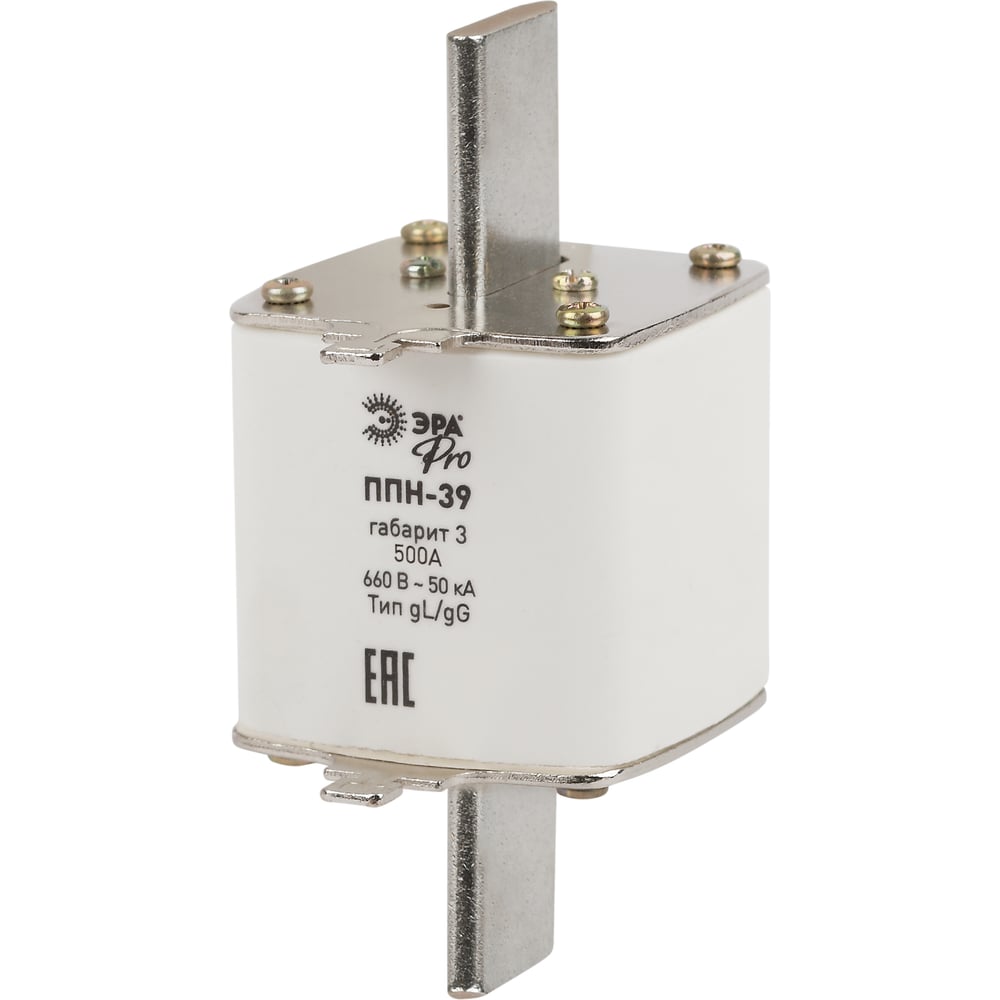 Изображение товара Плавкий предохранитель ЭРА PRO PPН39 500А для защиты электрических цепей