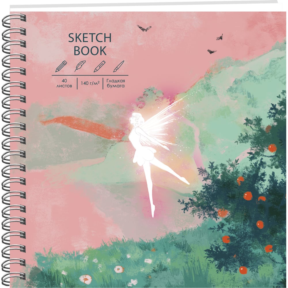 Изображение товара Скетчбук Listoff ТС405486 квадратный с твердым переплетом