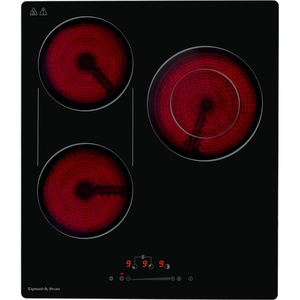 Изображение товара Варочная панель Zigmund & Shtain Hi Light CN 42.4 B, электрическая, 3 конфорки