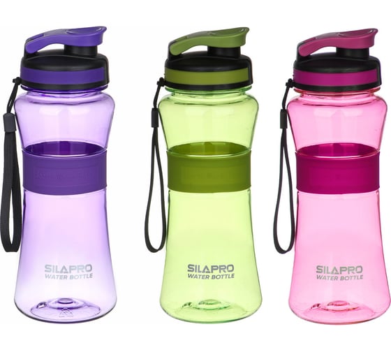 Изображение товара Спортивная бутылка с сеточкой SILAPRO 22х8 см, 700 мл, силикон, PC 088-010