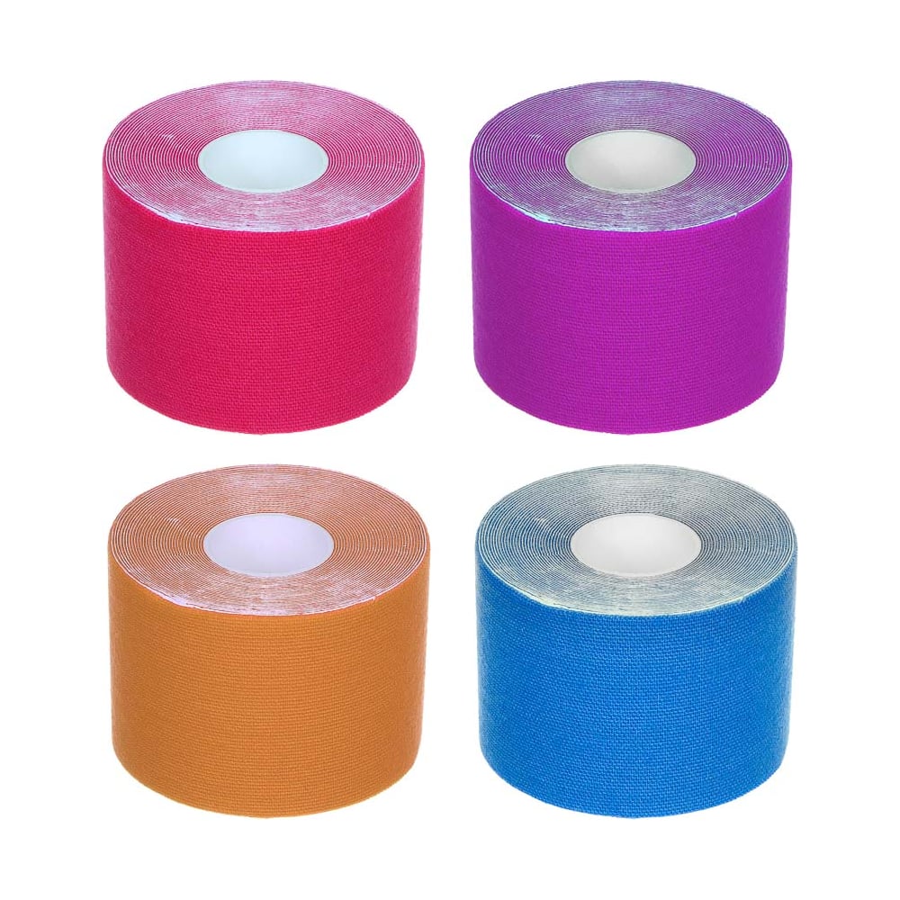 Изображение товара Тейп-лента кинезиологическая самоклеящаяся SILAPRO 5м x 5см, 4 цвета 138-009