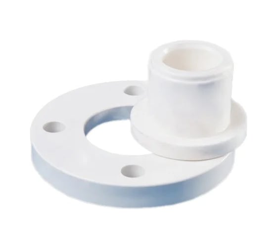 Изображение товара Фланец с буртом Millennium 63 мм, полипропиленовый (ППР), белый, 25 бар, +80°C 3M2-sls-630000