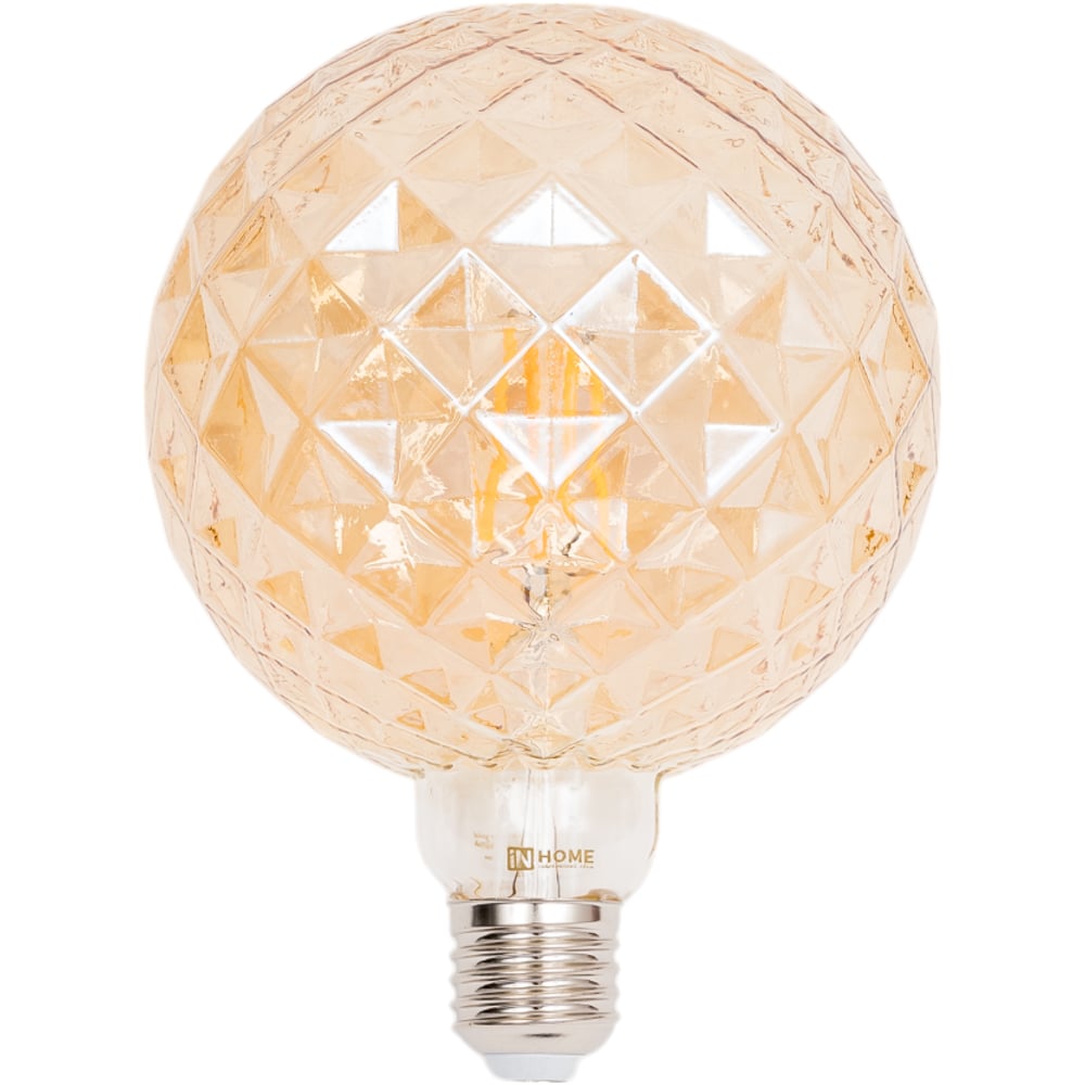 Изображение товара Лампа IN HOME сд LED-GL125CR-deco gold 15Вт 230В E27 3000K 1390Лм кристалл золотистая 4690612056098