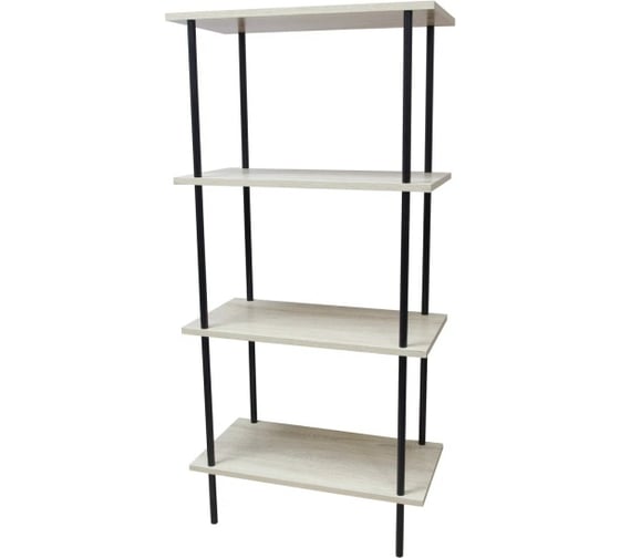 Изображение товара Стеллаж деревянный напольный UniStor Эльбрус 60x20 цвет черный 219740