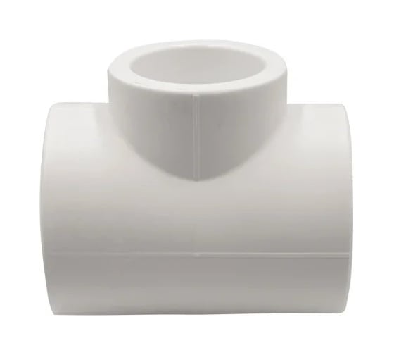 Изображение товара Тройник переходной Millennium 32×25×32 мм полипропиленовый ППР для труб, белый 3M12-tio-322532