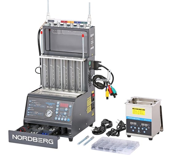Изображение товара Установка для тестирования и очистки форсунок NORDBERG GDI+пьезо+Камера визуального контроля распыла форсунок CMA25AB+CMT1