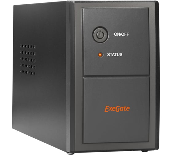 Изображение товара Источник бесперебойного питания ExeGate Power Back BNB-400.LED.AVR.EURO <400VA/240W, LED, AVR, 2 евророзетки, Black> 244541