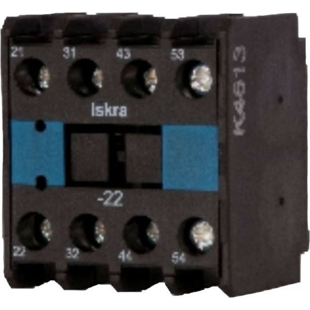 Блок-контакт для контакторов серии KNL43-KNL75 iskra фронтальный блок контакт для автоматического выключателя siemens