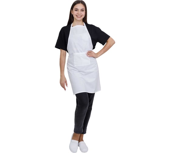 Изображение товара Фартук ГК Спецобъединение БЯЗЬ от общих производственных загрязнений, белый (80-108, 170-176), Фар Фар 009/80/170