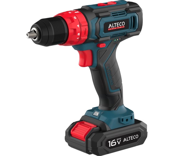 Изображение товара Аккумуляторная ударная дрель шуруповерт ALTECO CID 16-28 71395