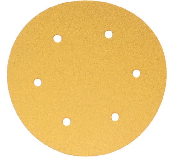 Изображение товара Шлифовальный круг на липучке GIRAFFE от Мастерская Pit_Stop и Доктор Дью 225 мм, 6 отв., 10 шт, P80 ABRAFORM DD-GG10-6-80