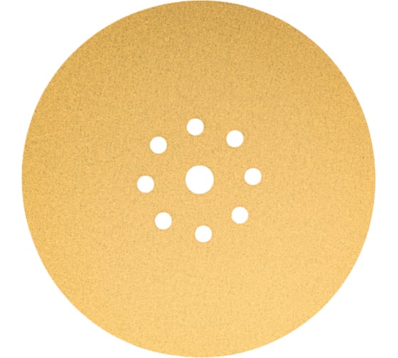 Изображение товара Шлифовальный круг на липучке GIRAFFE от Мастерская Pit_Stop и Доктор Дью 225 мм, 9 отв., 10 шт, P100 ABRAFORM DD-GG10-9-100