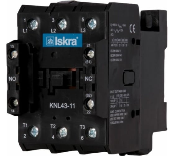 Изображение товара Контактор накладной iskra KNL43-11-M7 УТ-00019682