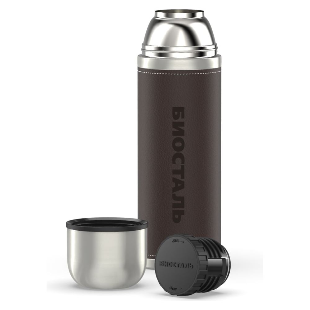 Изображение товара Термос Biostal Охота 0.5 литра нержавеющая сталь вакуумная изоляция коричневый