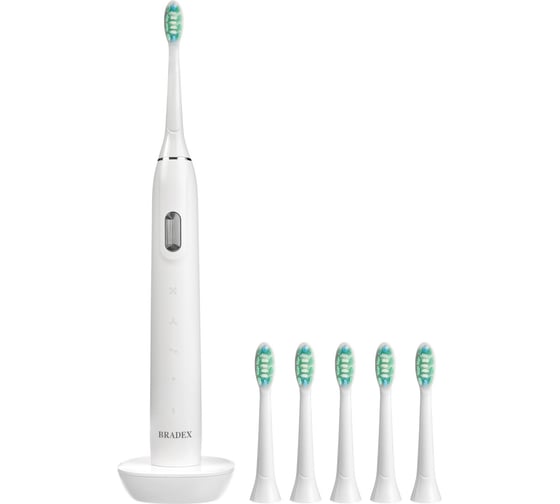 Изображение товара Электрическая зубная щетка BRADEX СОНИК ПЛЮС, 6 насадок, белая KZ 1546