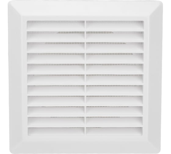 Изображение товара Решетка  разъемная с москитной сеткой (d=125 мм; 175х175х38 мм; наклонные жалюзи) Эвент Э1717Р12,5Ф