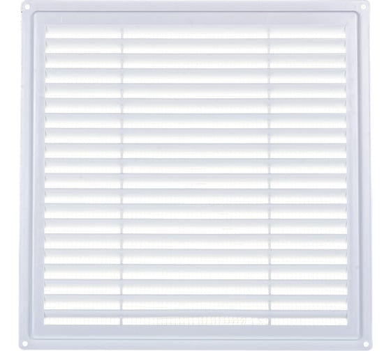 Изображение товара Решетка не разъемная с москитной сеткой (300х300х8 мм; наклонные жалюзи) Эвент Э3030Н