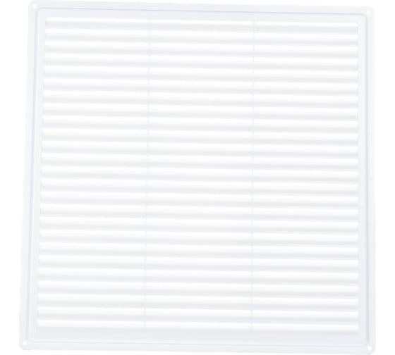 Изображение товара Решетка не разъемная с москитной сеткой (375х375х8 мм; наклонные жалюзи) Эвент Э3737Н