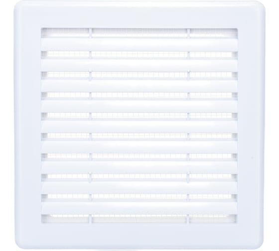 Изображение товара Решетка  разъемная с москитной сеткой (180х180х8 мм; наклонные жалюзи) Эвент Э1818Р
