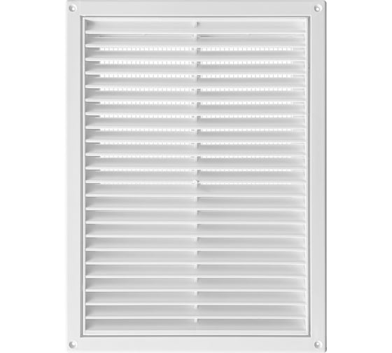 Изображение товара Решетка разъемная с москитной сеткой (218х295х15 мм; наклонные жалюзи) Эвент Э2030Р