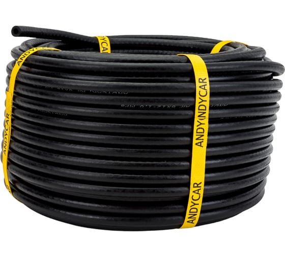 Изображение товара Шланг резиновый 3-х слойный пневматический для подачи воздуха (6х12 мм; 10 атм.; бухта 60 м) Andycar H15