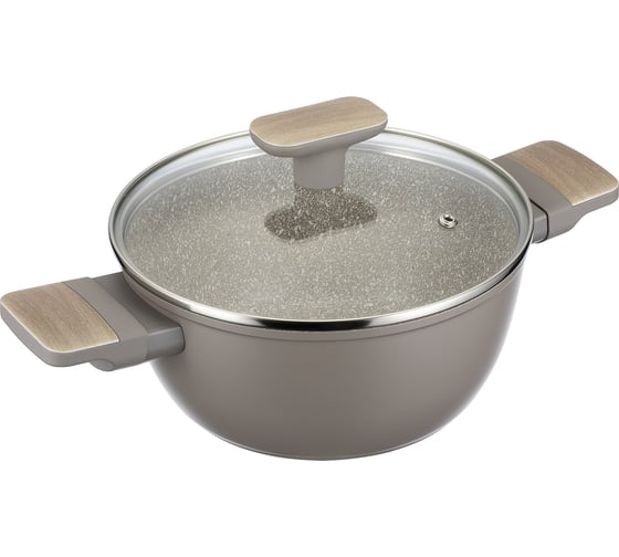 Изображение товара Кастрюля Regent inox 3,7л/24см с крышкой (кованый алюминий) Linea LATTE (индукция) 93-AL-LT-4-24