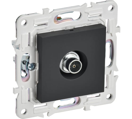 Изображение товара Розетка TV оконечная IEK SKANDY SK-A12G графит SK-A10-O-K53