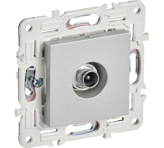 Изображение товара Розетка TV проходная IEK SKANDY SK-A17S серебро SK-A10-P-K23