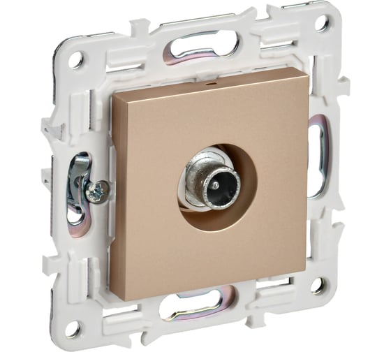 Изображение товара Розетка TV проходная IEK SKANDY SK-A17Sa песочный SK-A10-P-K98