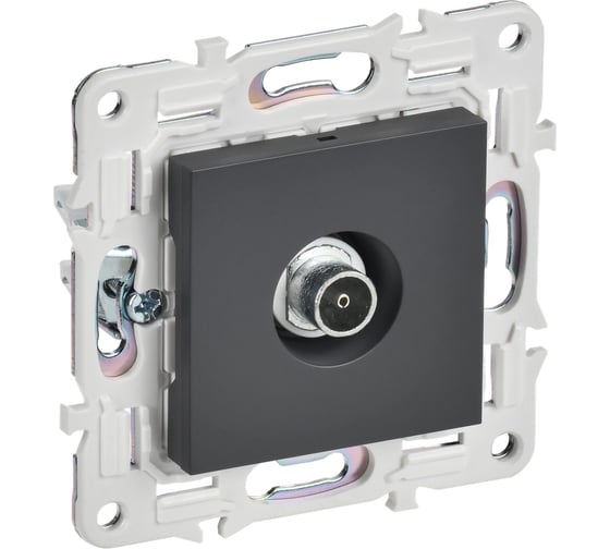 Изображение товара Розетка TV оконечная IEK SKANDY SK-A12T титан SK-A10-O-K48