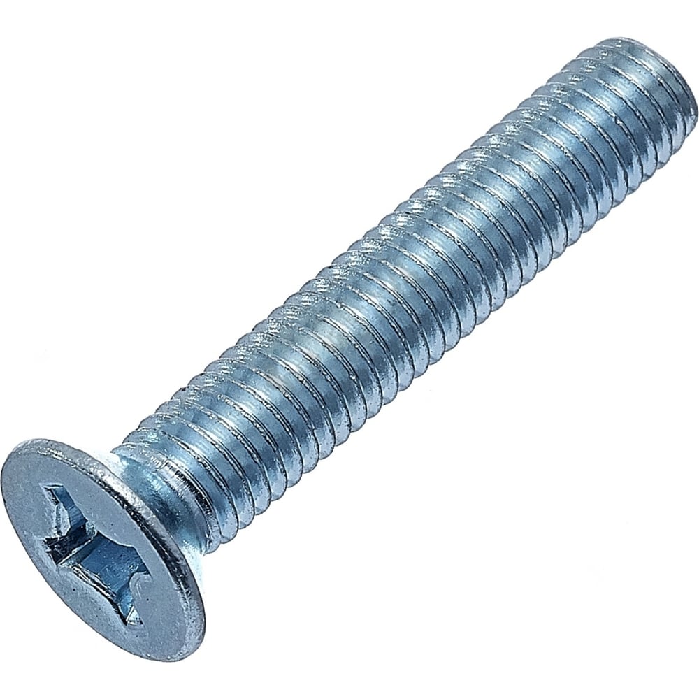 Изображение товара Винт Стройметиз М4х10х10 мм потайной, цинк, упаковка 500 шт.