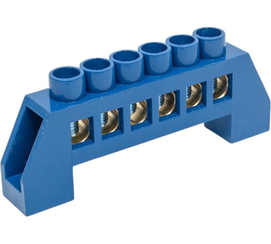 Изображение товара Шина N ноль в изоляторе ЭРА NO-22462 ШНИ-8x12-6-Д-синий Б0062949