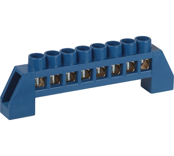 Изображение товара Шина N ноль в изоляторе ЭРА NO-224123 ШНИ-6x9-8-Д-синий Б0062963