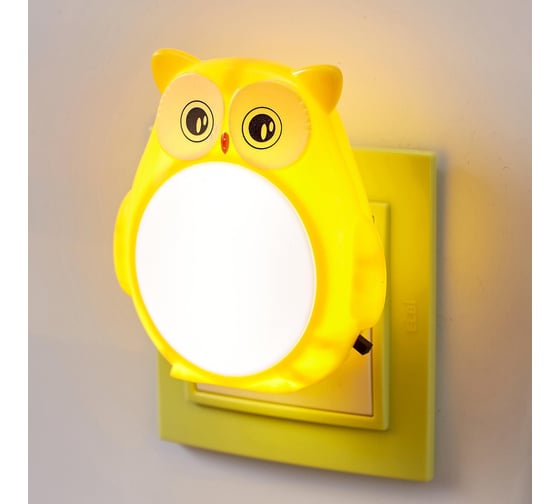 Изображение товара Ночник RISALUX Совенок LED от сети МИКС 4,5x8х8,5 см 5091642