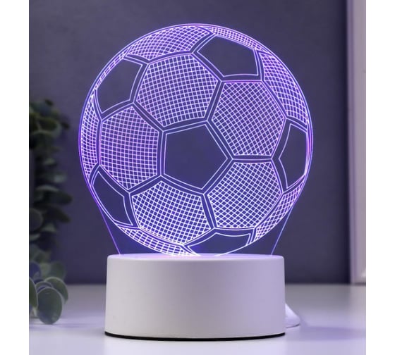 Изображение товара Светильник RISALUX Футбольный мяч LED RGB от сети 9,5x12,5x16 см 3852933