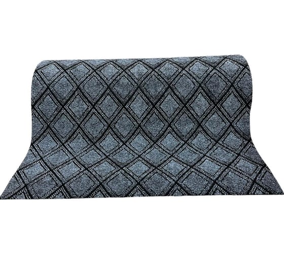 Изображение товара Дорожка влаговпитывающая придверная ComeForte жаккард ромб, 0,9x15 м, серый, 1 шт/уп. HP-3628