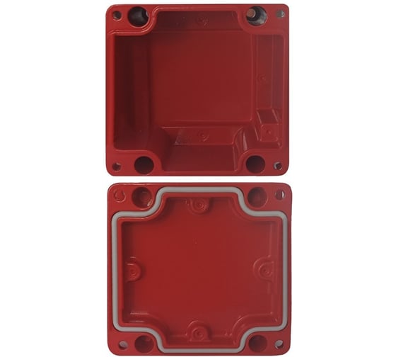 Изображение товара Металлическая коробка соединительная Магнито-контакт МКС «МОРОЗ» IP66/IP68 Глухая цвет красный 00-00010217