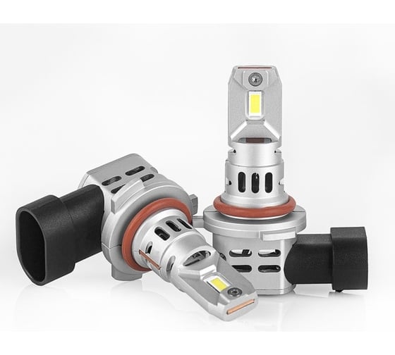 Изображение товара Светодиодная лампа головного света Nord-Yada НВ4 12-16V 27 W, 6500 K, 2600 Lm, А8, TM Nord YADA (2 шт в 1 упаковка) 909592