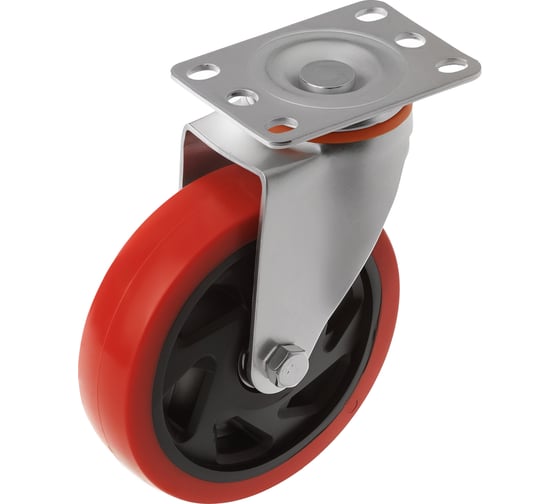 Изображение товара Колесо полипропиленовое поворотное с площадкой 330125S (125 мм; 150 кг) А5 1005828