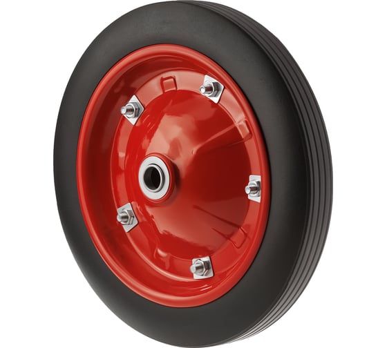 Изображение товара Колесо для тачки / тележки литое бескамерное А5 диаметр 310 мм, ось 20 мм, подшипник, SR 2500-20 1000408