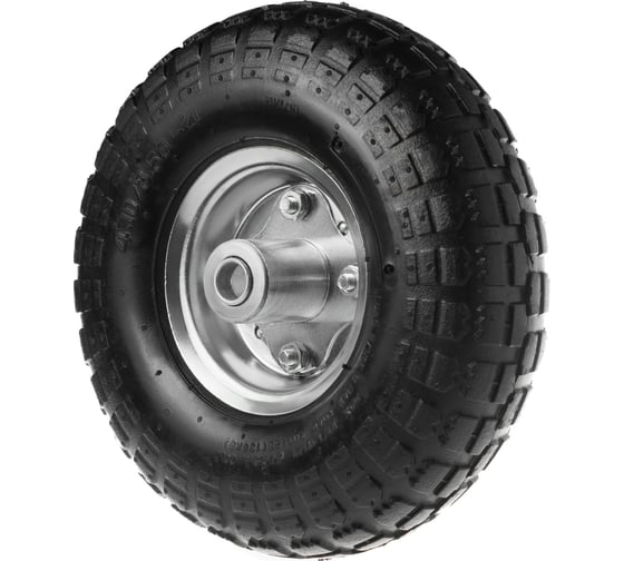 Изображение товара Пневматическое колесо для тачки / тележки (3.50-4, диаметр 250 мм, ось 16 мм, подшипник) А5 PR 1800-16n 1000413