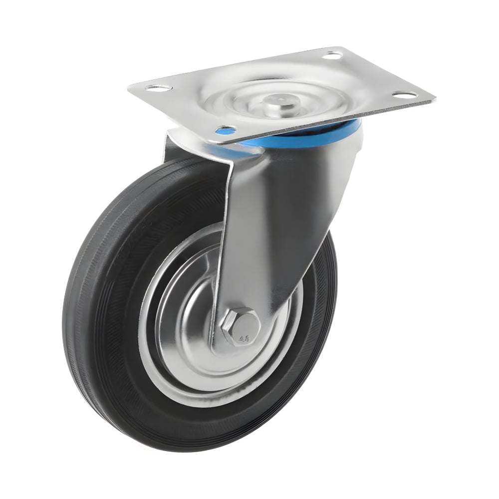 Изображение товара Поворотное колесо промышленное с площадкой 160 мм, груз 150 кг А5