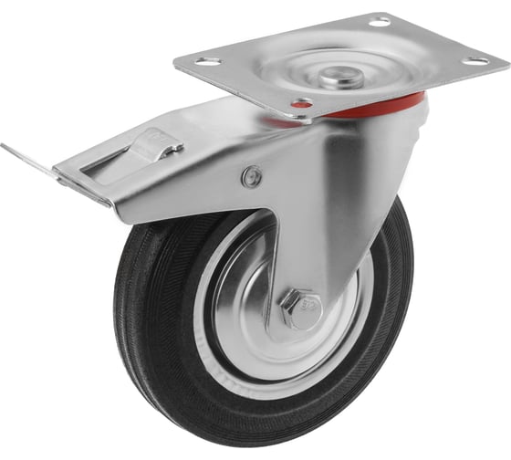 Изображение товара Колесо промышленное поворотное с площадкой и тормозом SCb 63 (160 мм; 150 кг) А5 1000023
