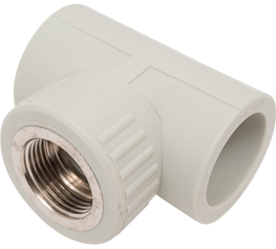 Изображение товара Тройник комбинированный Damento внутренняя резьба, 32 мм x 3/4 дюйма, серый 8852