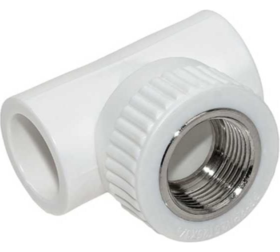 Изображение товара Тройник комбинированный Damento внутренняя резьба, 32 мм x 3/4 дюйма, белый 8845