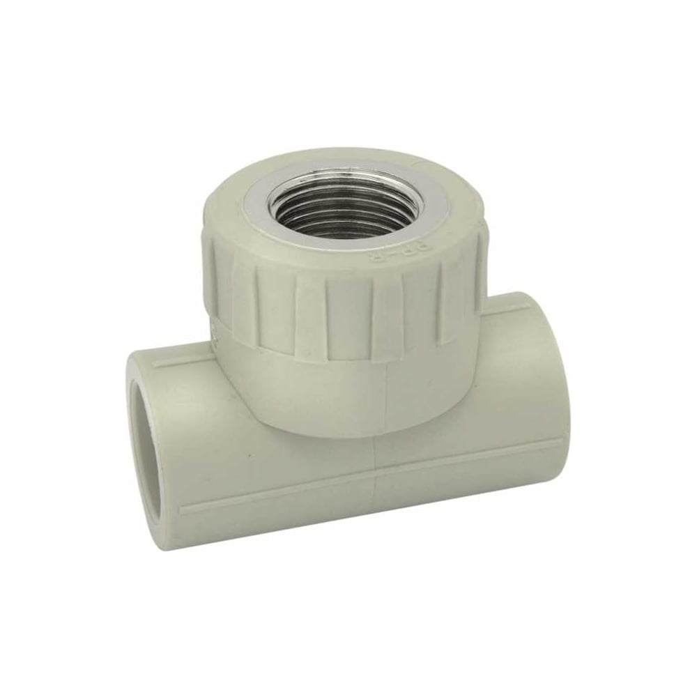 Изображение товара Комбинированный тройник Damento внутренняя резьба 32 мм 1 дюйм серый