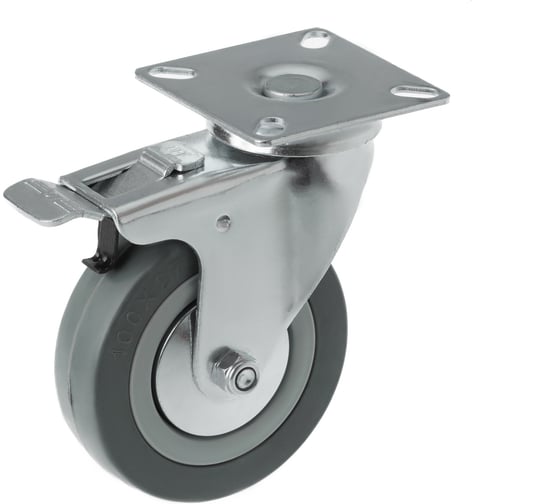 Изображение товара Аппаратное колесо поворотное с тормозом SCgb 42 (100 мм; 80 кг) А5 1000071